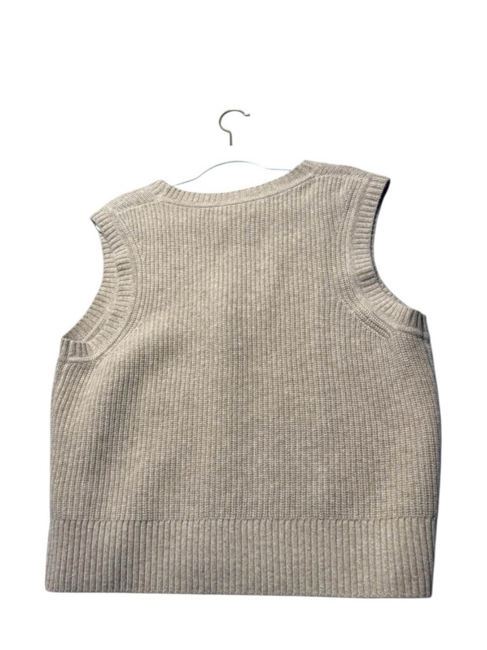 Quince Cashmere Fisherman Sweater Vest, Size Large - Picture 2 of 5